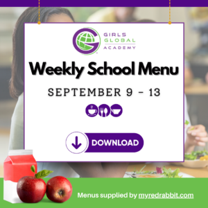 Weekly School Menu: September 9-13